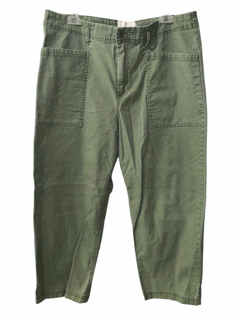 Lucky Brand Olive Green Wide Leg Utility Pants